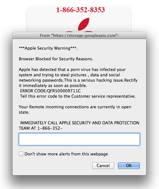 Remove "Your Mac Has Been Blocked" Fake Alerts (Apple Scam)