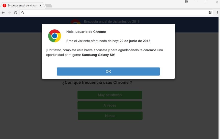 Remove "Google Customer Reward Program" Popups (Survey Scam)