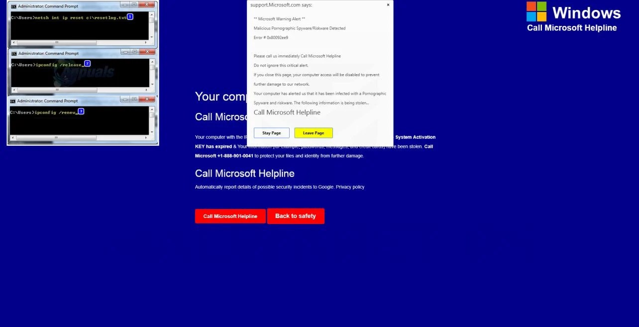 How to remove says" popup scam (Guide)