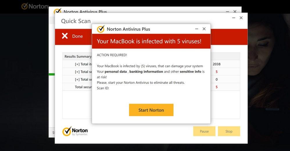 Remove "Your MacBook Is Infected With 5 Viruses" Fake Alerts