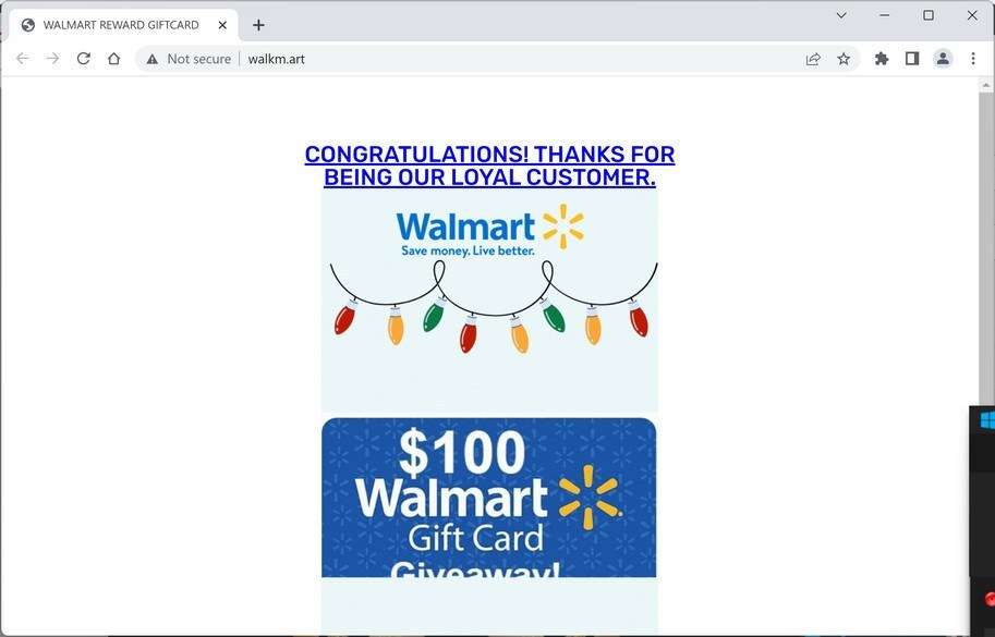 Don’t Get Scammed By The Walmart “1000 Gift Card” PopUp