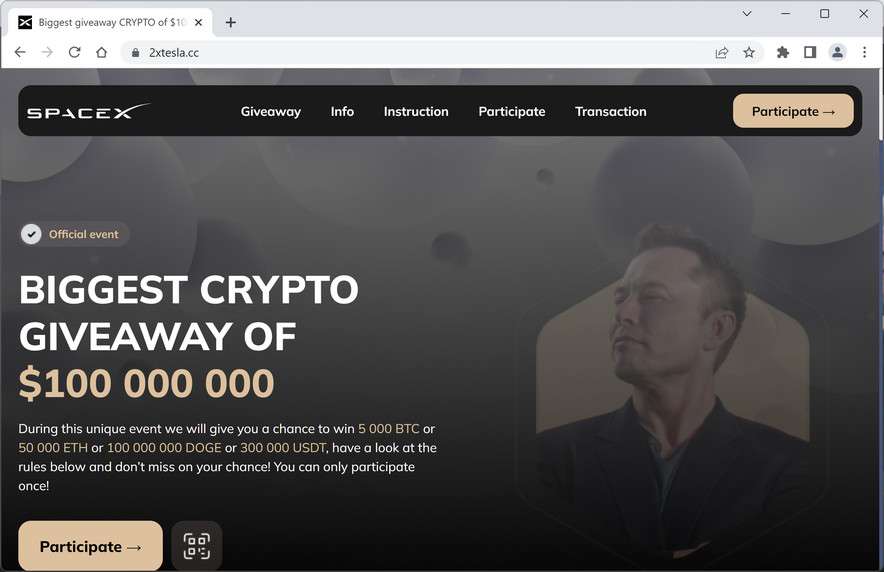 Beware SpaceX Crypto Giveaways Elon Is Not Doubling Your Crypto