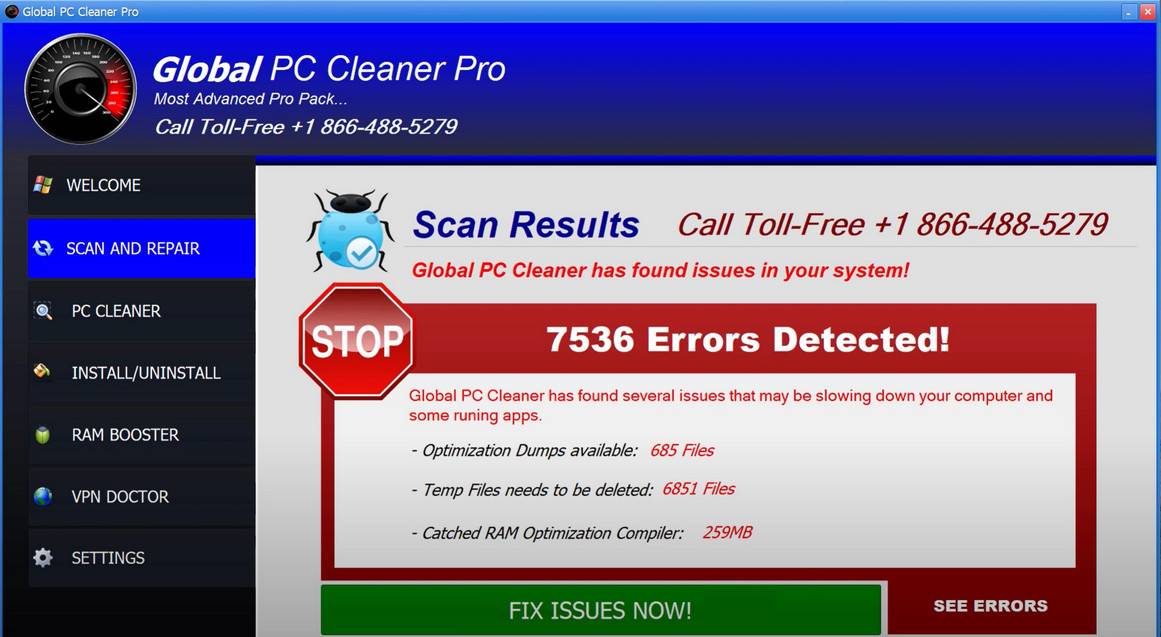 Remove Global PC Cleaner Pro [Virus Removal Guide]
