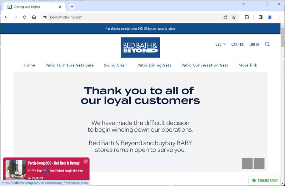 Bed Bath & Beyond Fake Online Shopping Sites Scam Explained