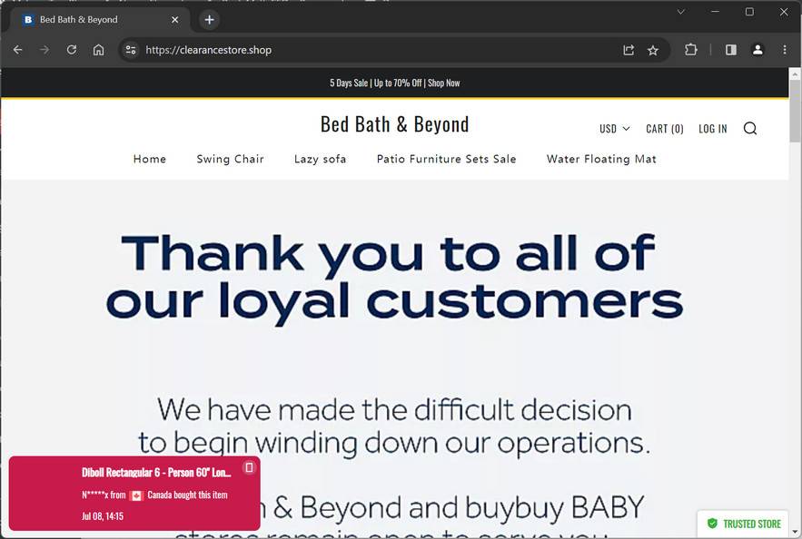 Review Is Clearance Store Shop A Scam?