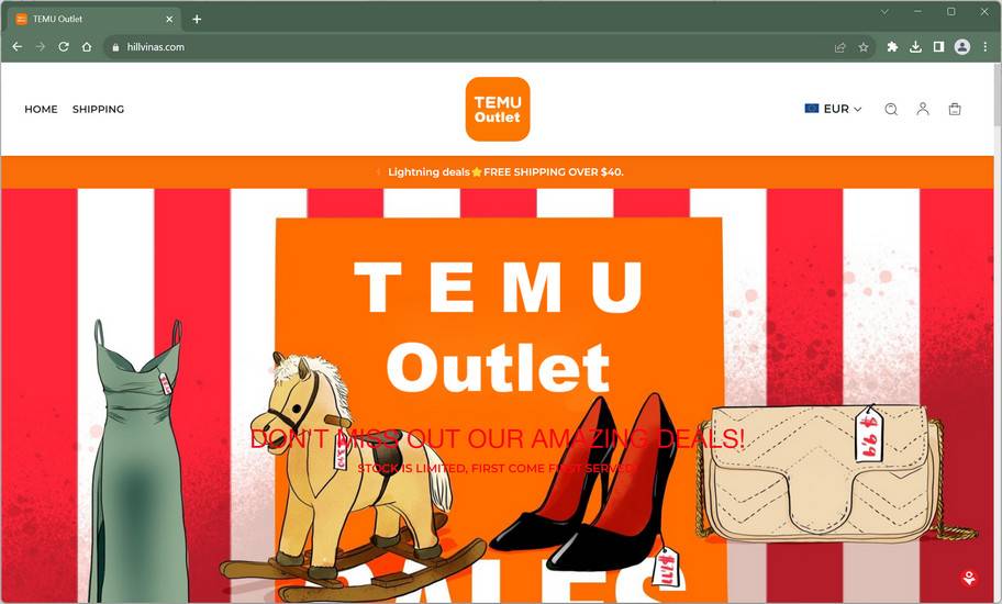 Warning Don’t Let Fake TEMU Outlet sites Scam You