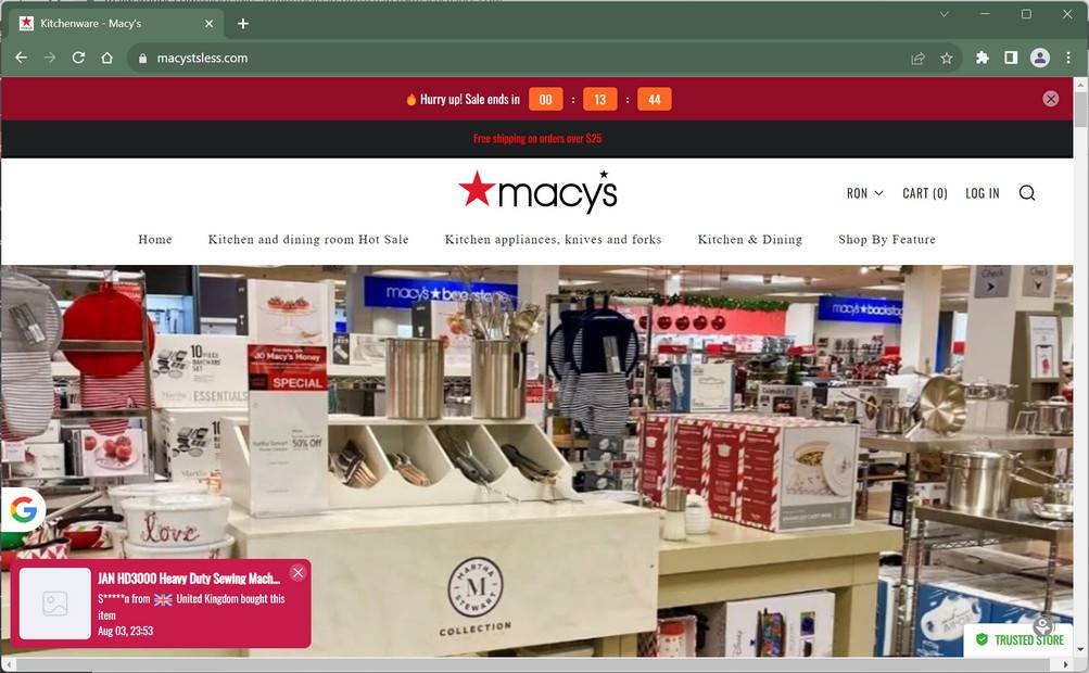 ICE INNOVATIONS LIMITED Scam Stores A Network Of Fake sites