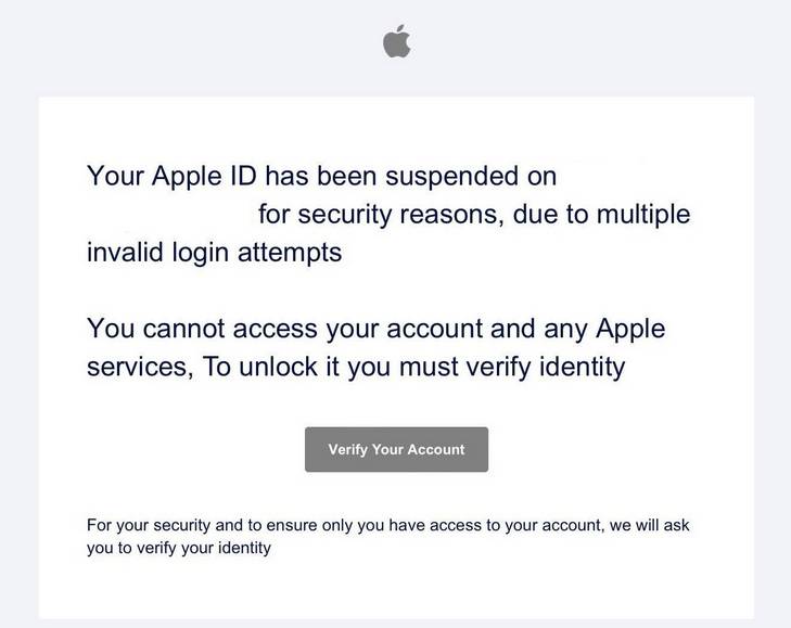 Scam Alert! Fake "Apple ID Suspended" Emails Explained