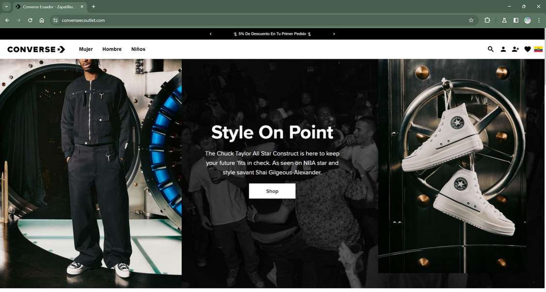 Scam Store A Fake Converse site