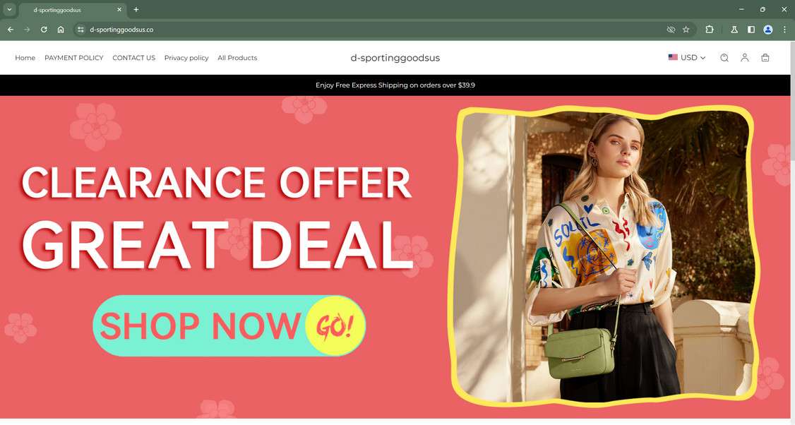 Dsportinggoodsus.co Scam Exposed Read Before Buying