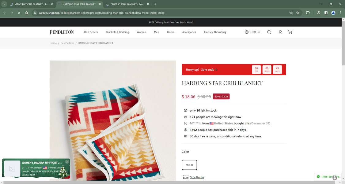 Beware Of The Fake Pendleton Clearance Sale 90 Off Scams