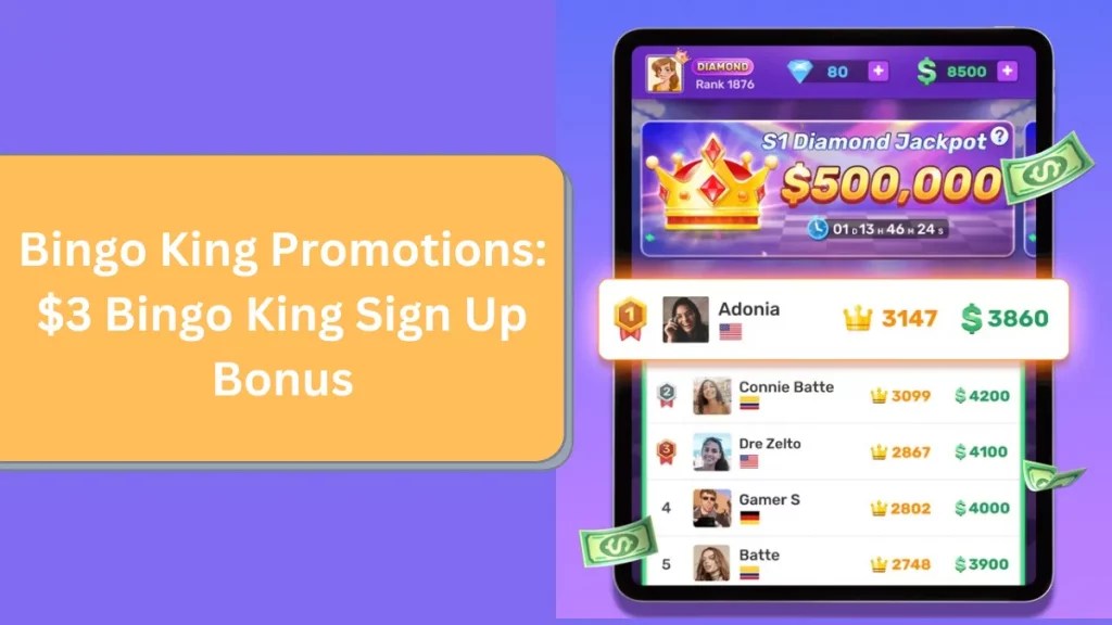 Bingo King Promotions 3 Sign Up Bonus Bingo King Promo code