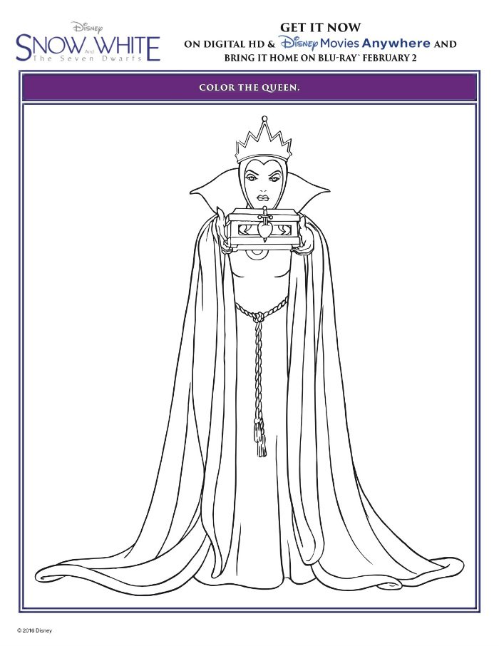 Snow White Queen Coloring Pages at vanclayblog Blog