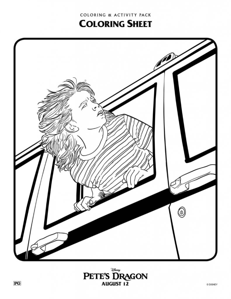 Disney Pete's Dragon Printable Coloring Page Mama Likes This