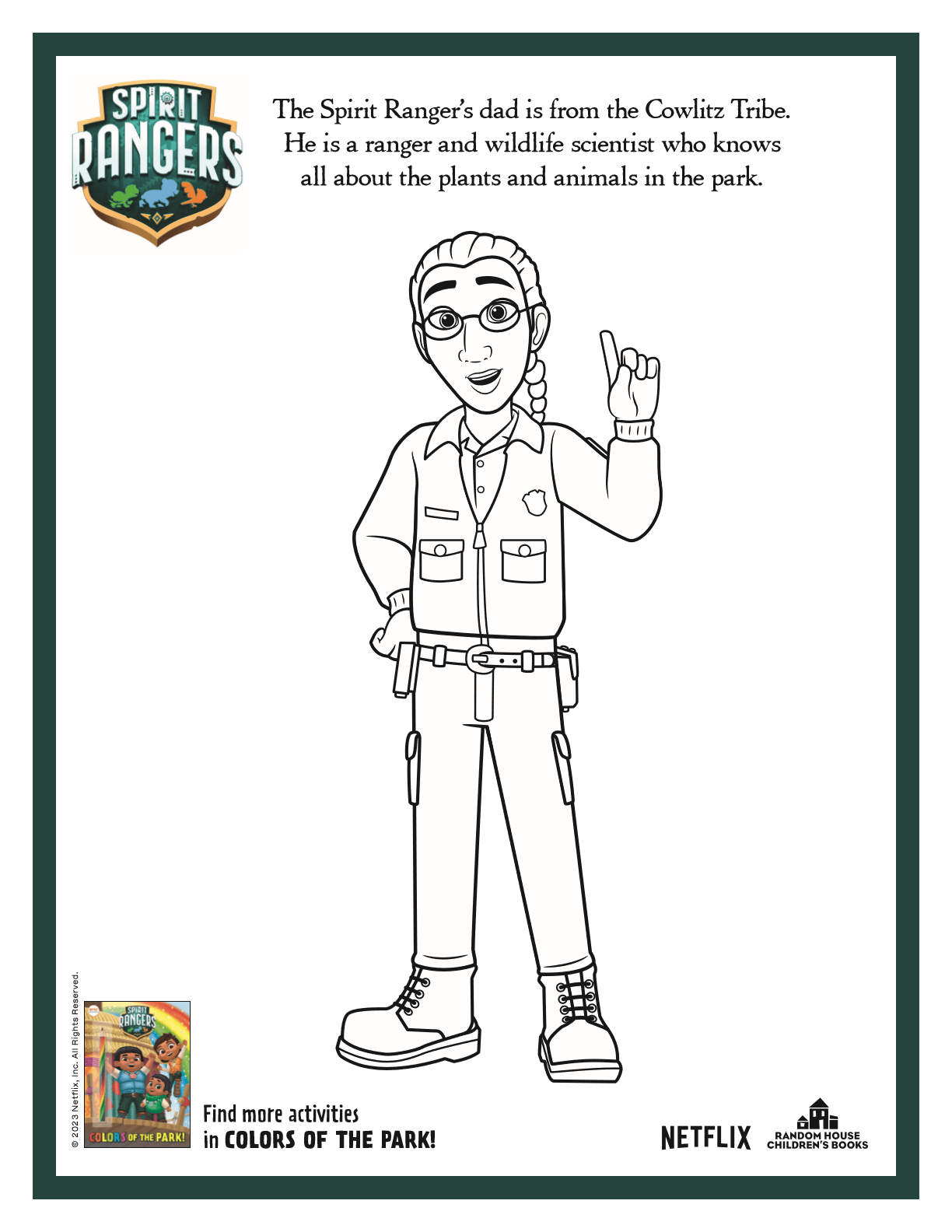 Spirit Rangers Dad Coloring Page Mama Likes This