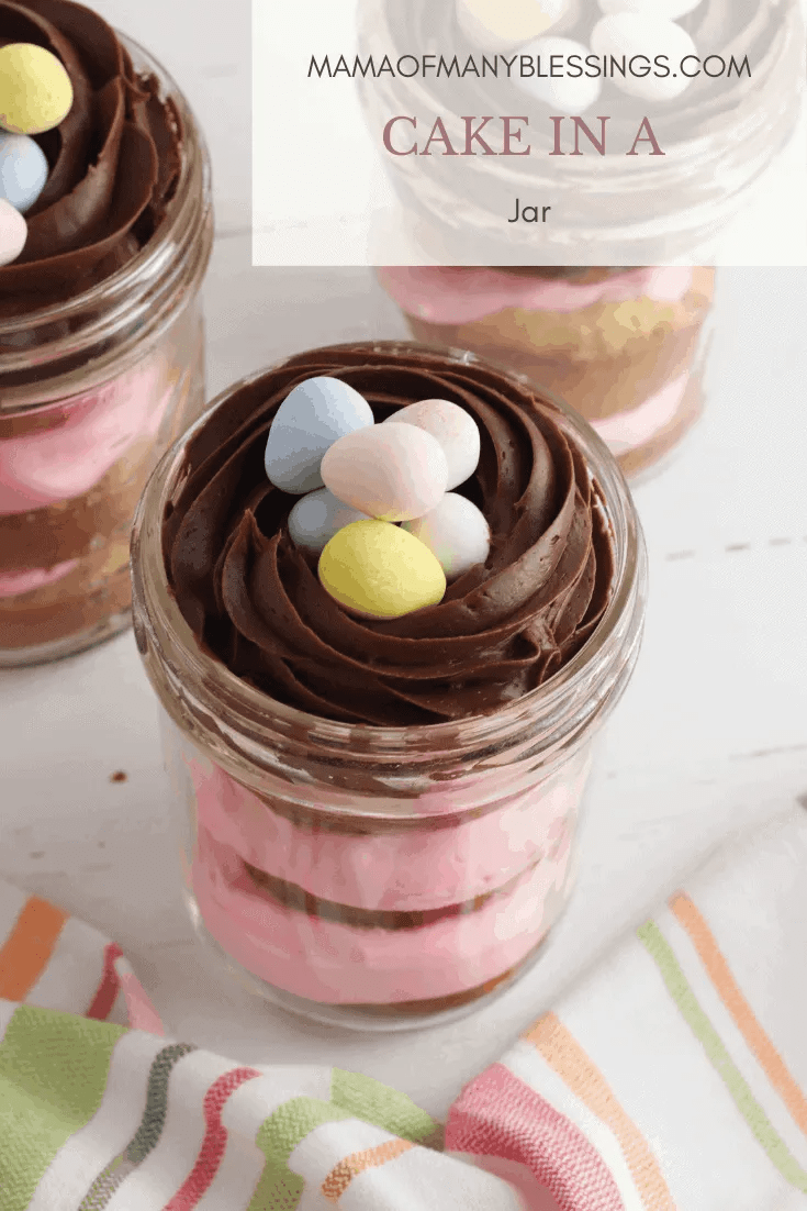 Easter Cupcakes In A Jar
