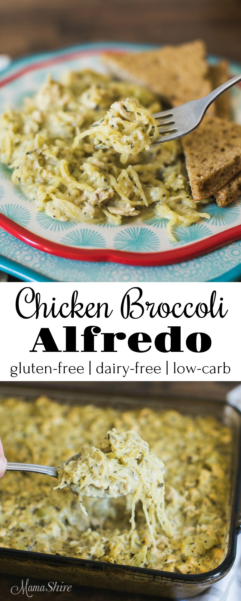 Chicken Broccoli Alfredo (Gluten Free, Dairy Free) MamaShireMamaShire