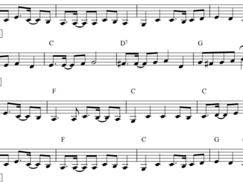 Sheet Music (without Lyrics) Mama Sing My Song Custom Songs for Kids