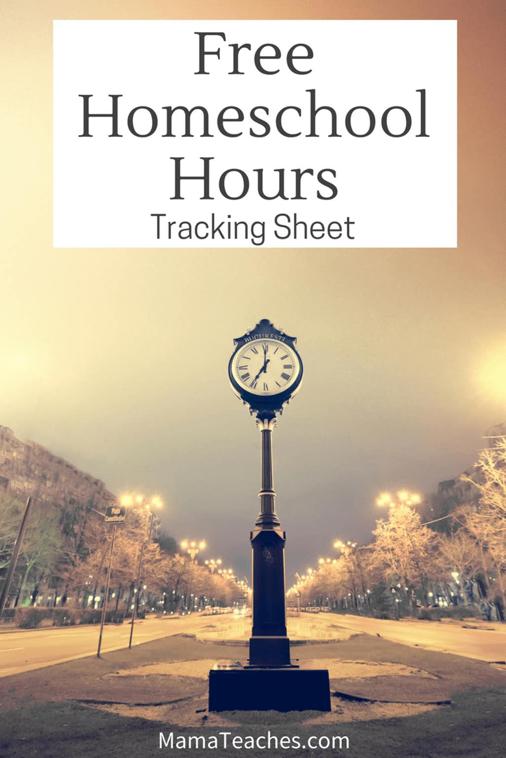 Simple Homeschool Hour Tracker Mama Teaches