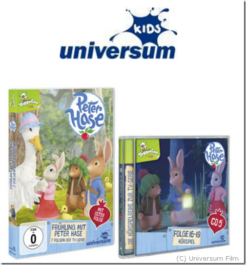 Gewinnspiel DVD für Kinder Frühling mit Peter Hase MamaZ