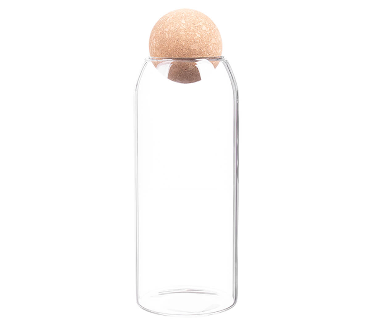 Glass Jar Cork Ball Lid 1.1L Mambos Online Store