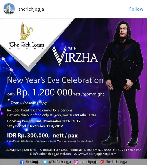 7 Paket Promo Hotel untuk Merayakan Malam Tahun Baru 2018 di Jogja