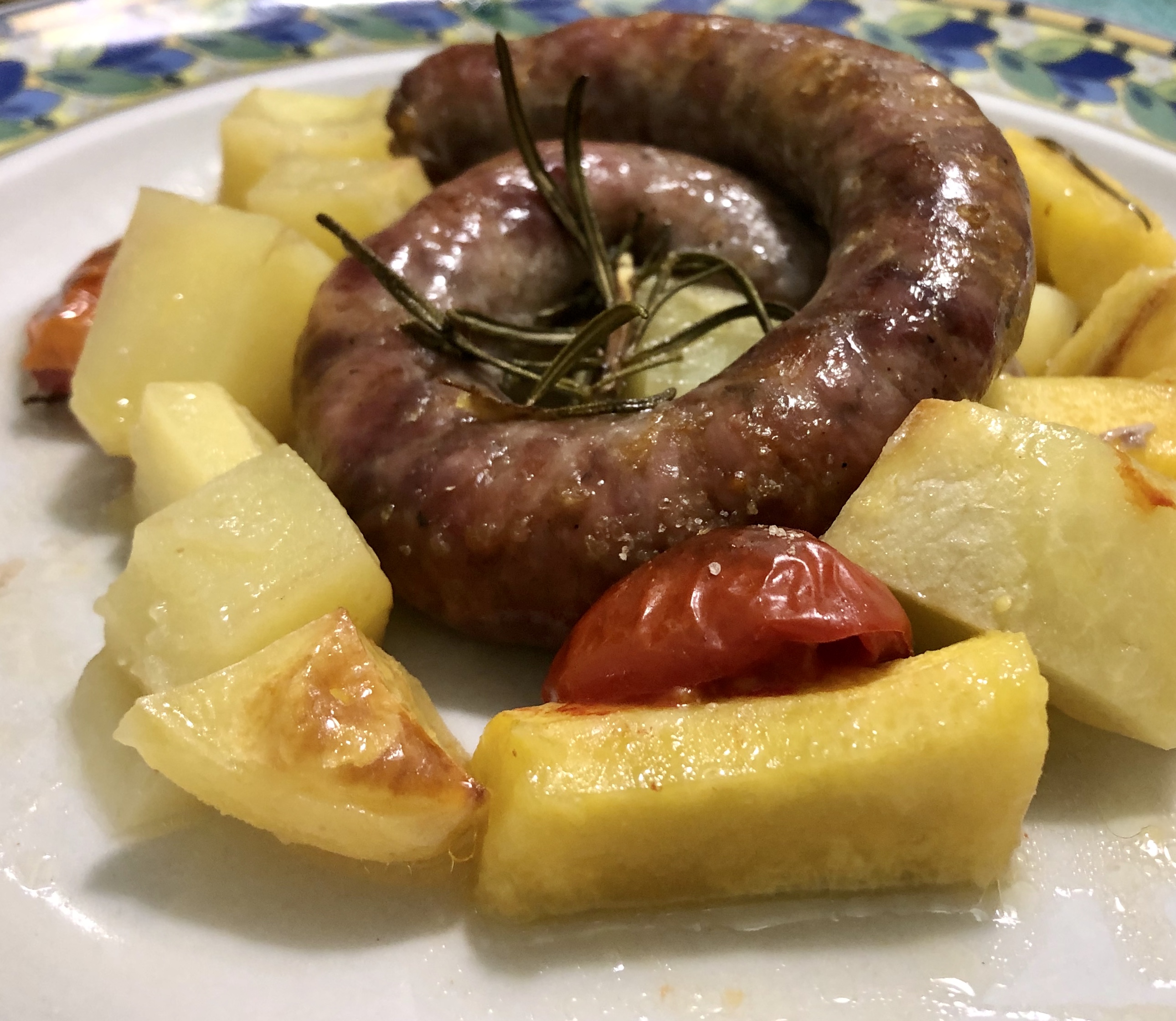 Salsiccia Con Zucca Al Forno