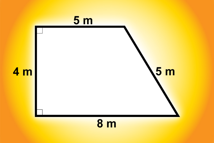 A trapezium is a triangle chopped in half horizontally