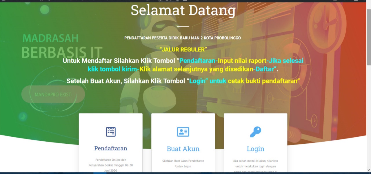 PPDB MAN 2 Kota Probolinggo Jalur Reguler Resmi Dibuka MAN 2 Kota Probolinggo