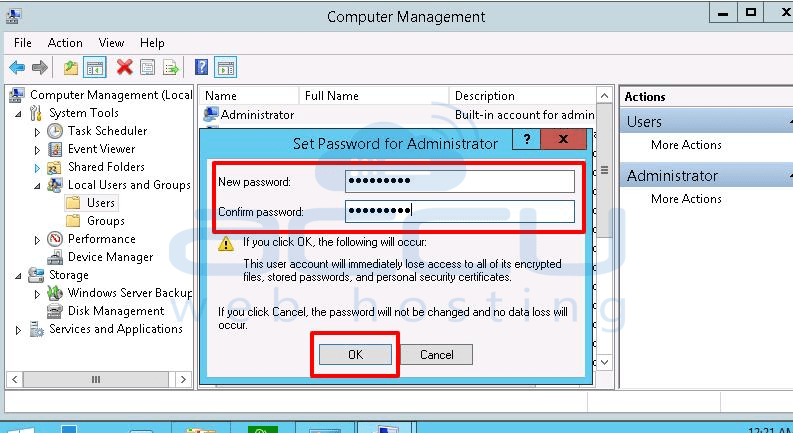 How to change RDP Password of Windows Server 2016