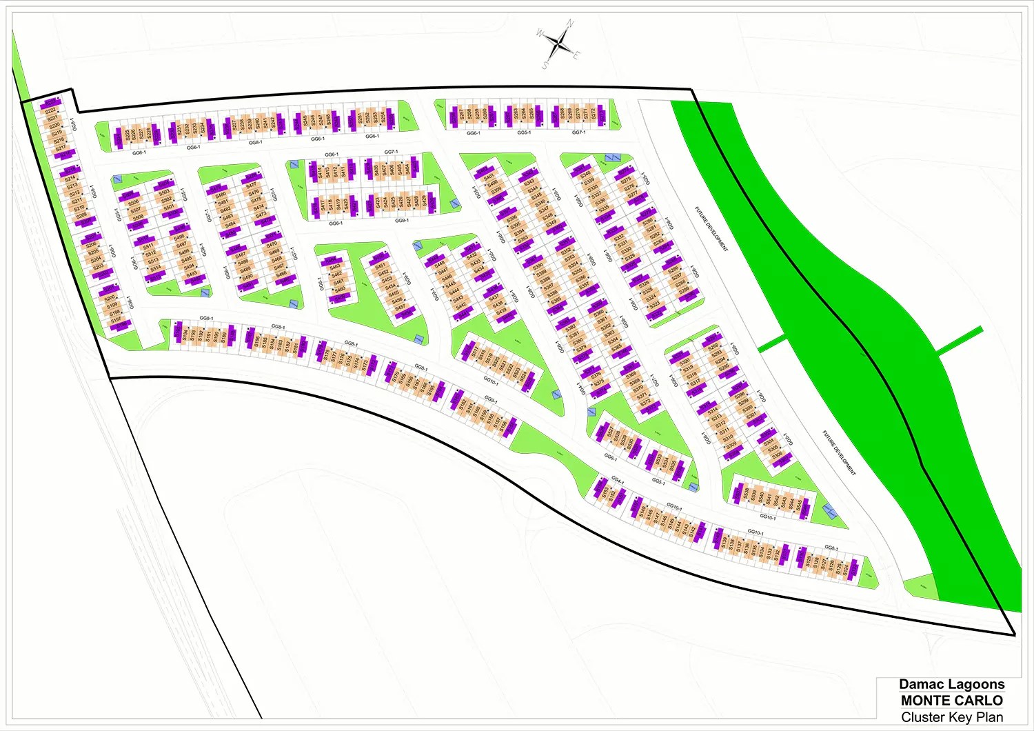 Lagoons Monte Carlo Cluster Master Plan by Damac Properties