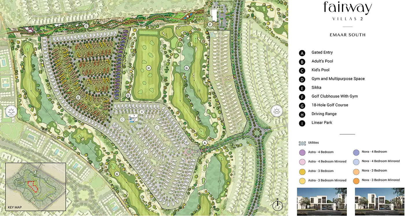 Fairway Villas 2 Master Plan by Emaar Properties