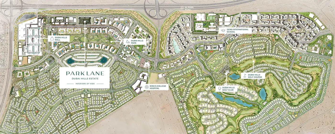 Park Lane Master Plan by Emaar Properties