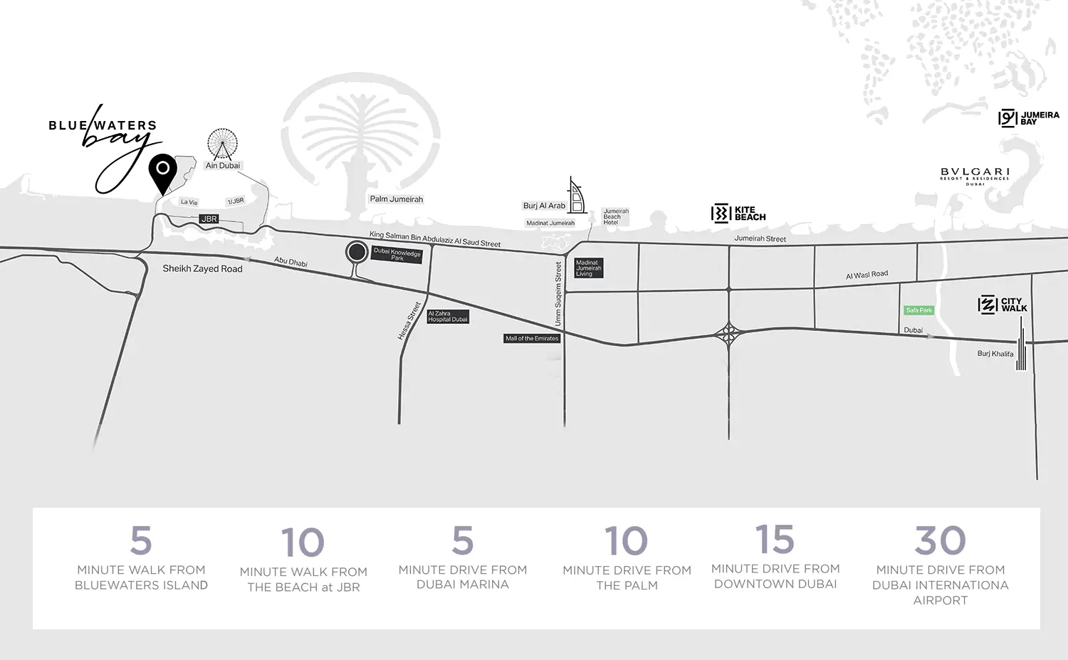 Meraas Bluewaters Bay Location Bluewater Island, Dubai