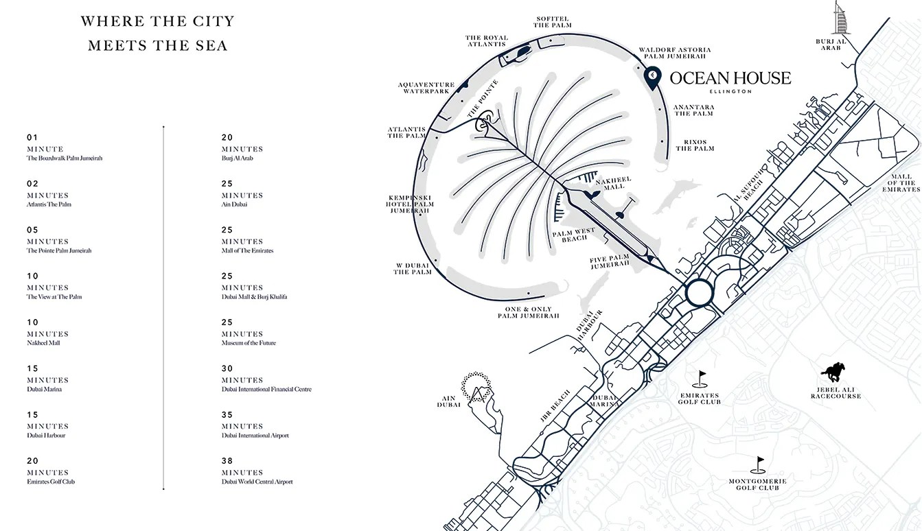 Ellington Ocean House Location Palm Jumeirah, Dubai