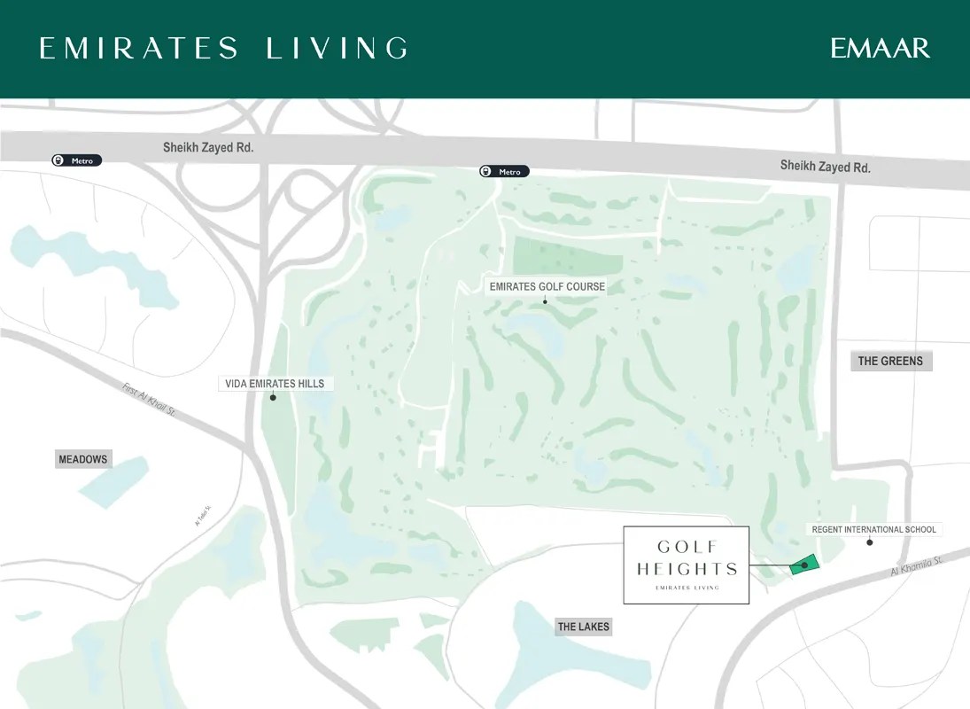 Golf Heights by Emaar Properties at Emirates Living Master Plan