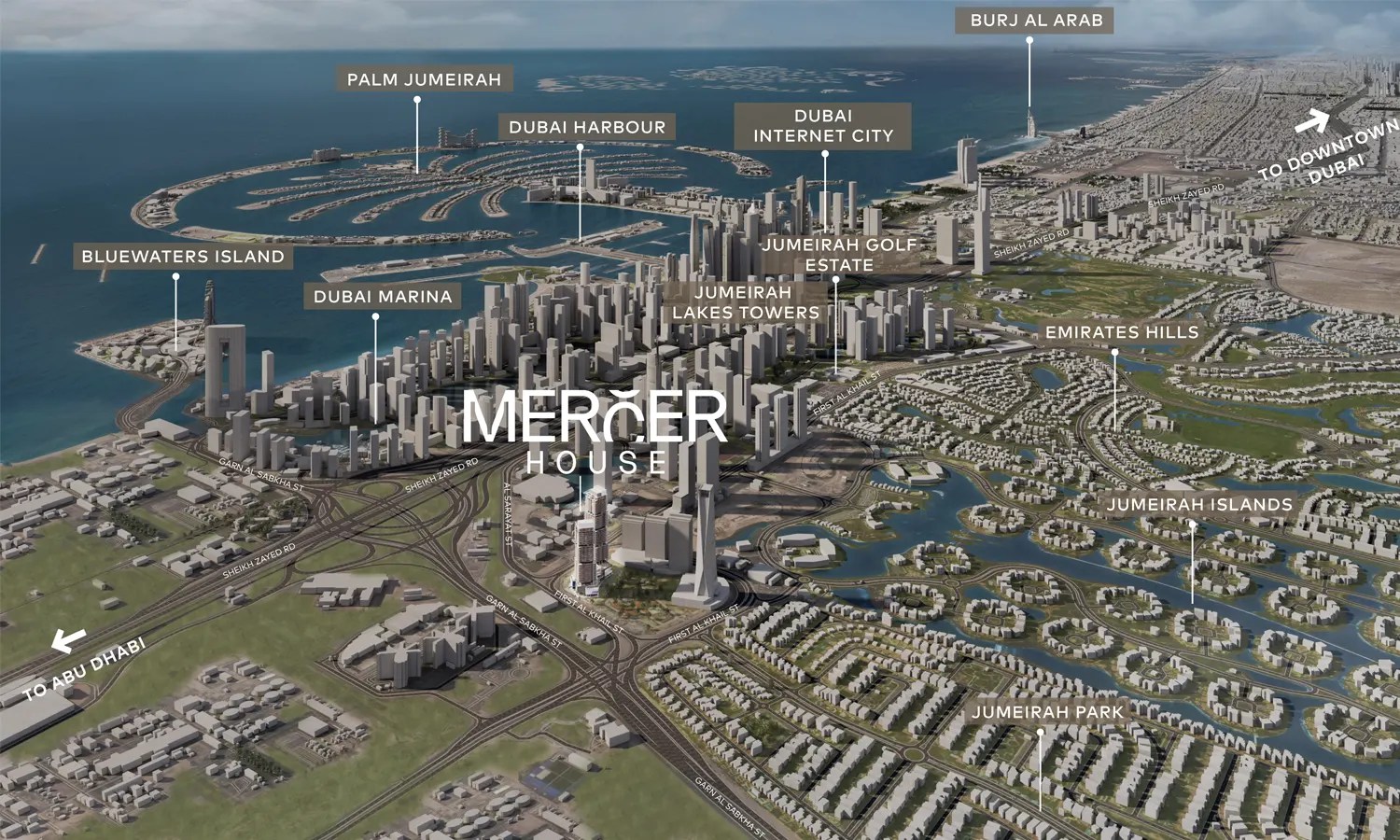 Mercer House by Ellington at Uptown Dubai Master Plan