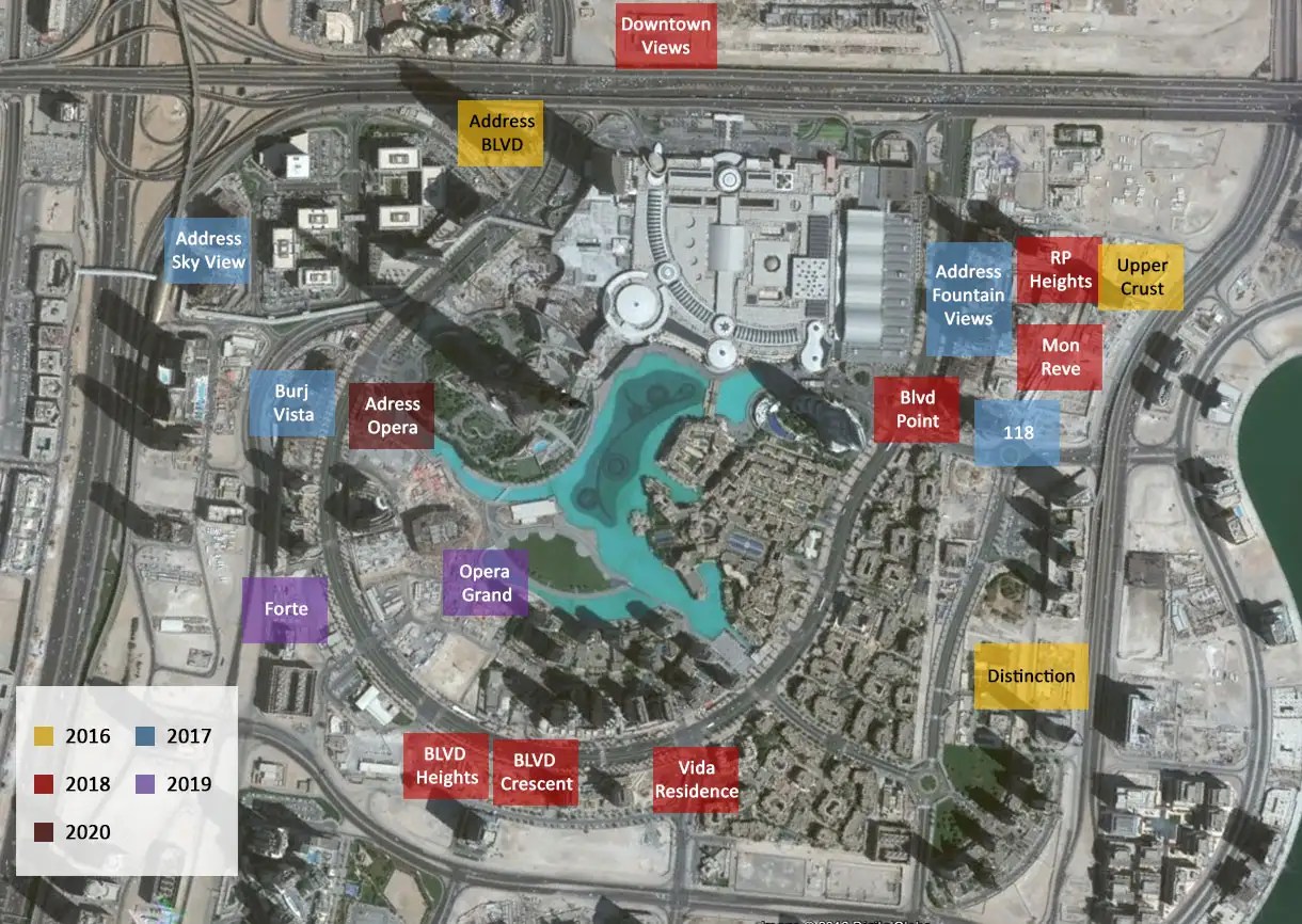 Emaar The Address Residences Dubai Mall Master Plan