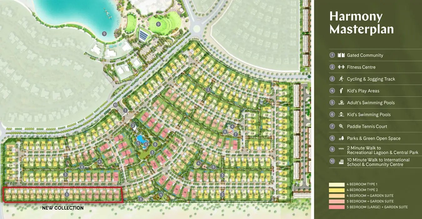 Tilal Al Ghaf Harmony Villas by Majid Al Futtaim Master Plan