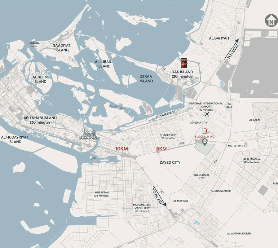 Toledo by Bloom Holding, Abu Dhabi Location Map