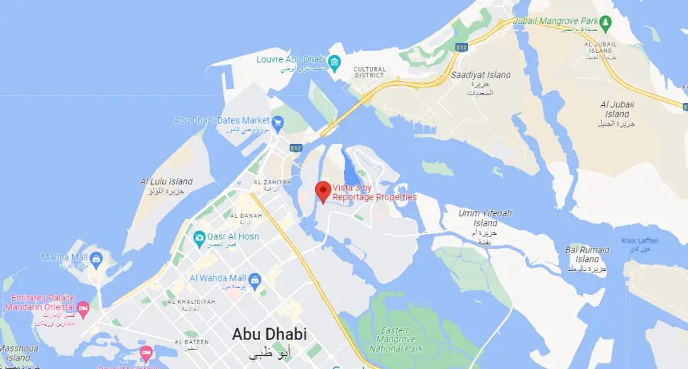 Reportage Vista 3 at Al Reem Island, Abu Dhabi Location Map