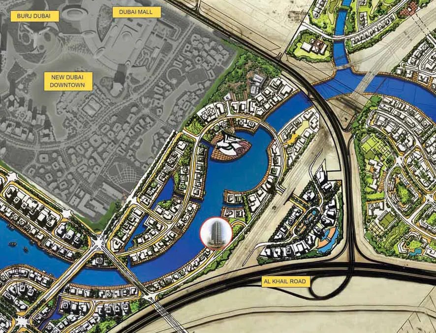 Hamilton Residency at Business Bay, Dubai Location Map