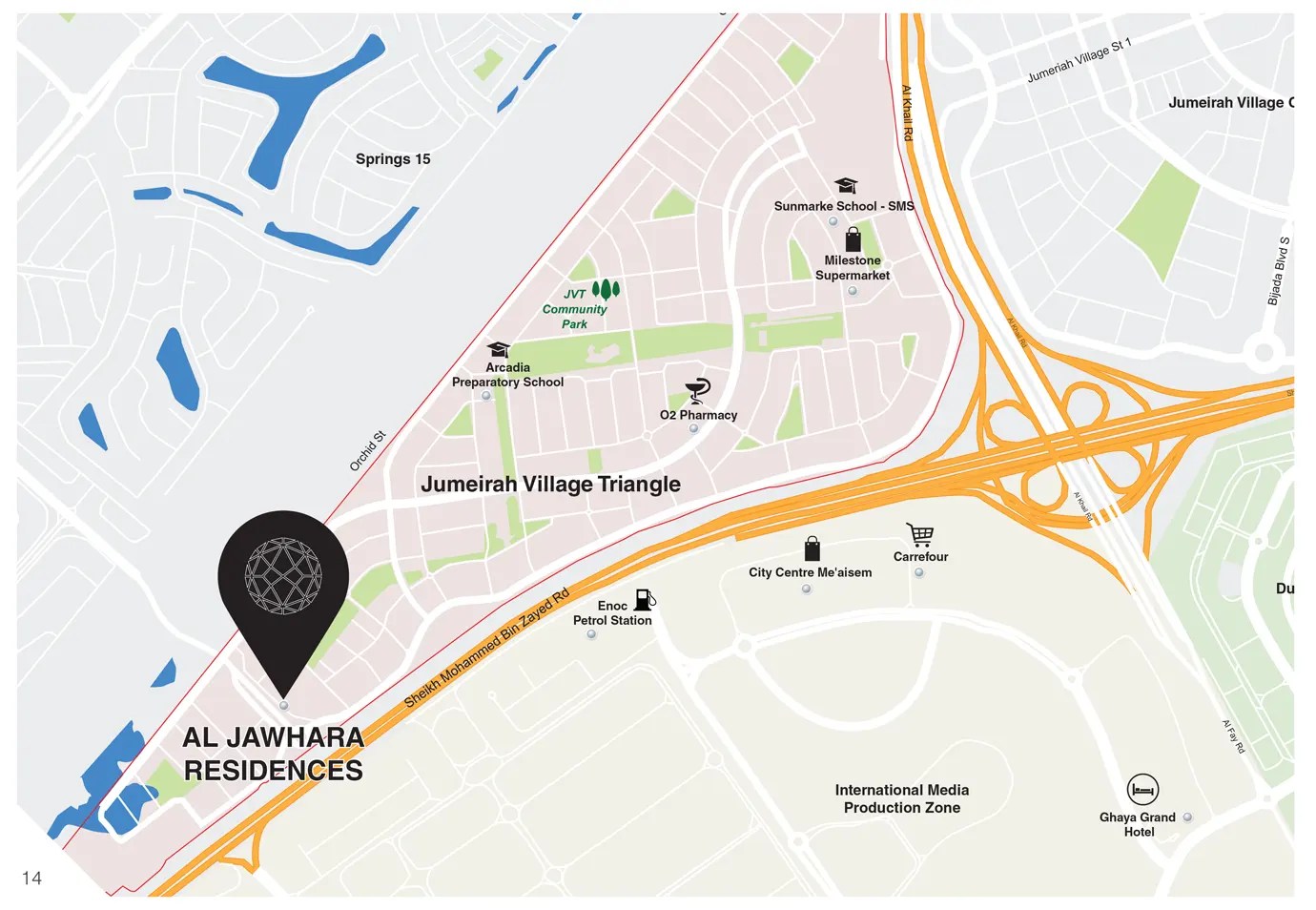 Al Jawhara Tower Location Map