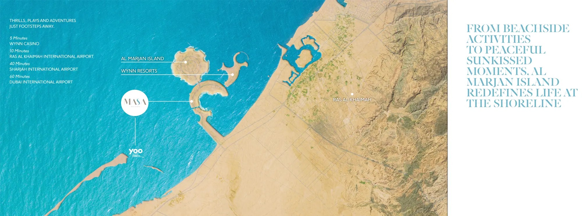 Masa Residence at Al Marjan, Ras Al Khaimah Location Map