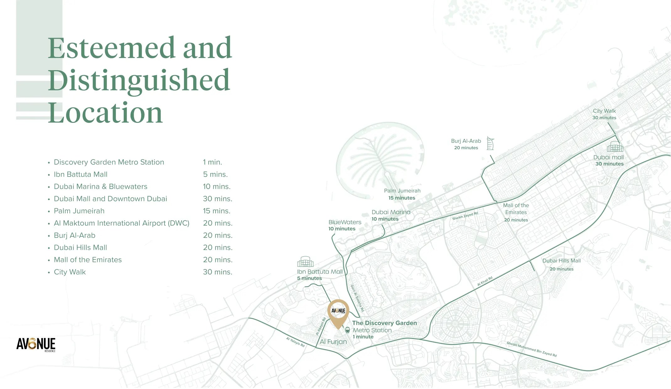 Avenue Residence 6 in Al Furjan, Dubai Location Map