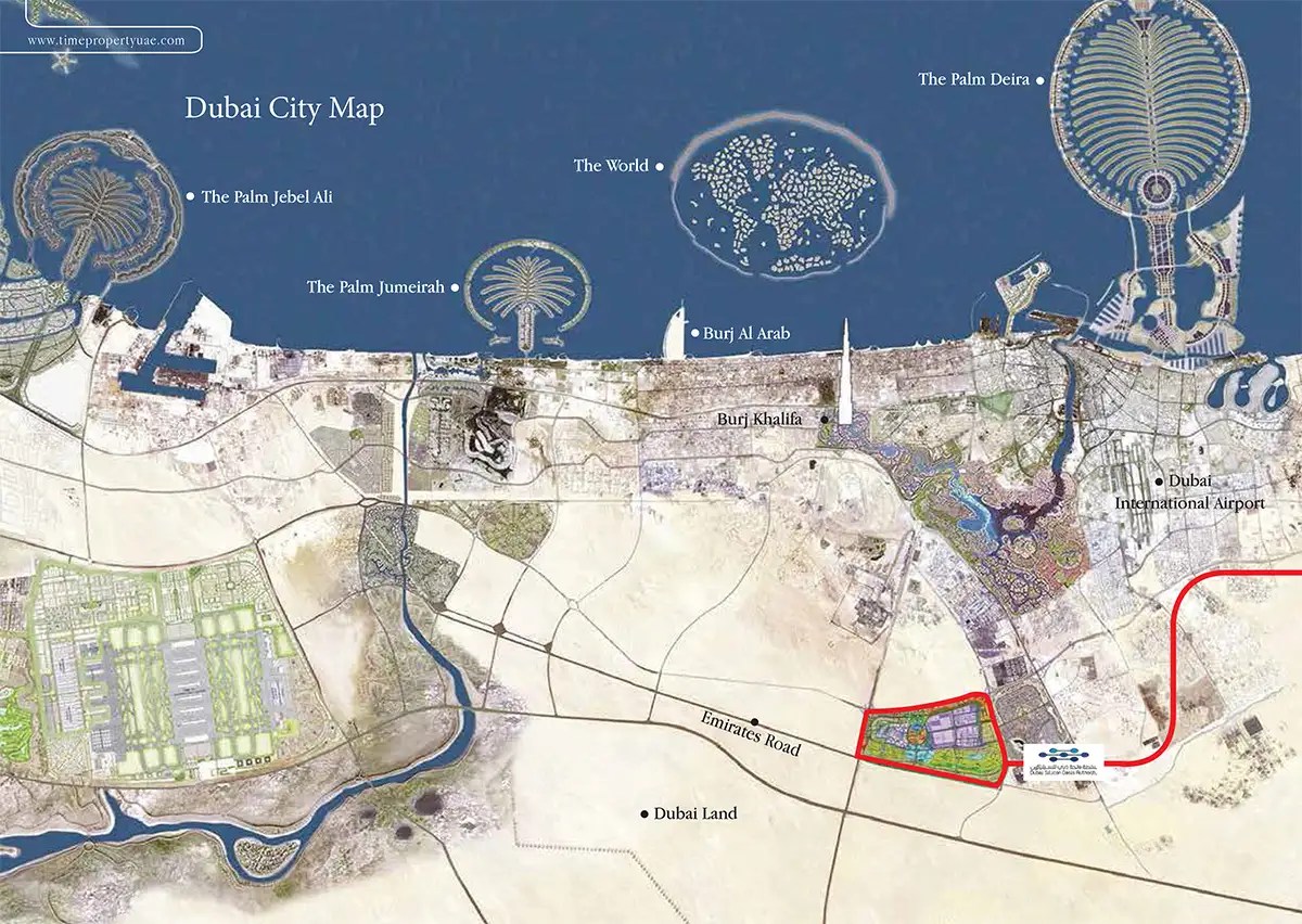 Arabian Gate Apartments Location Map