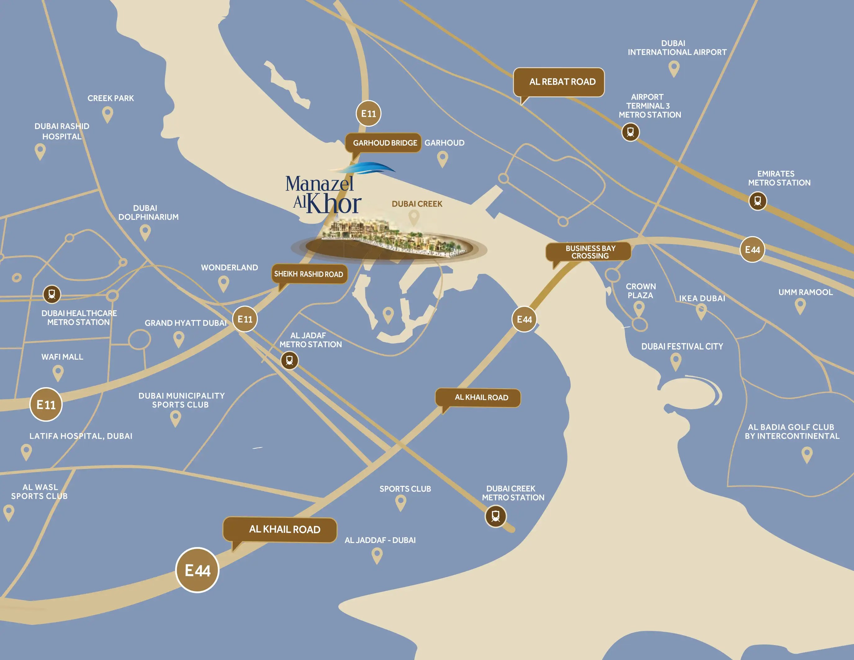 Manzel Al Khor Location Map