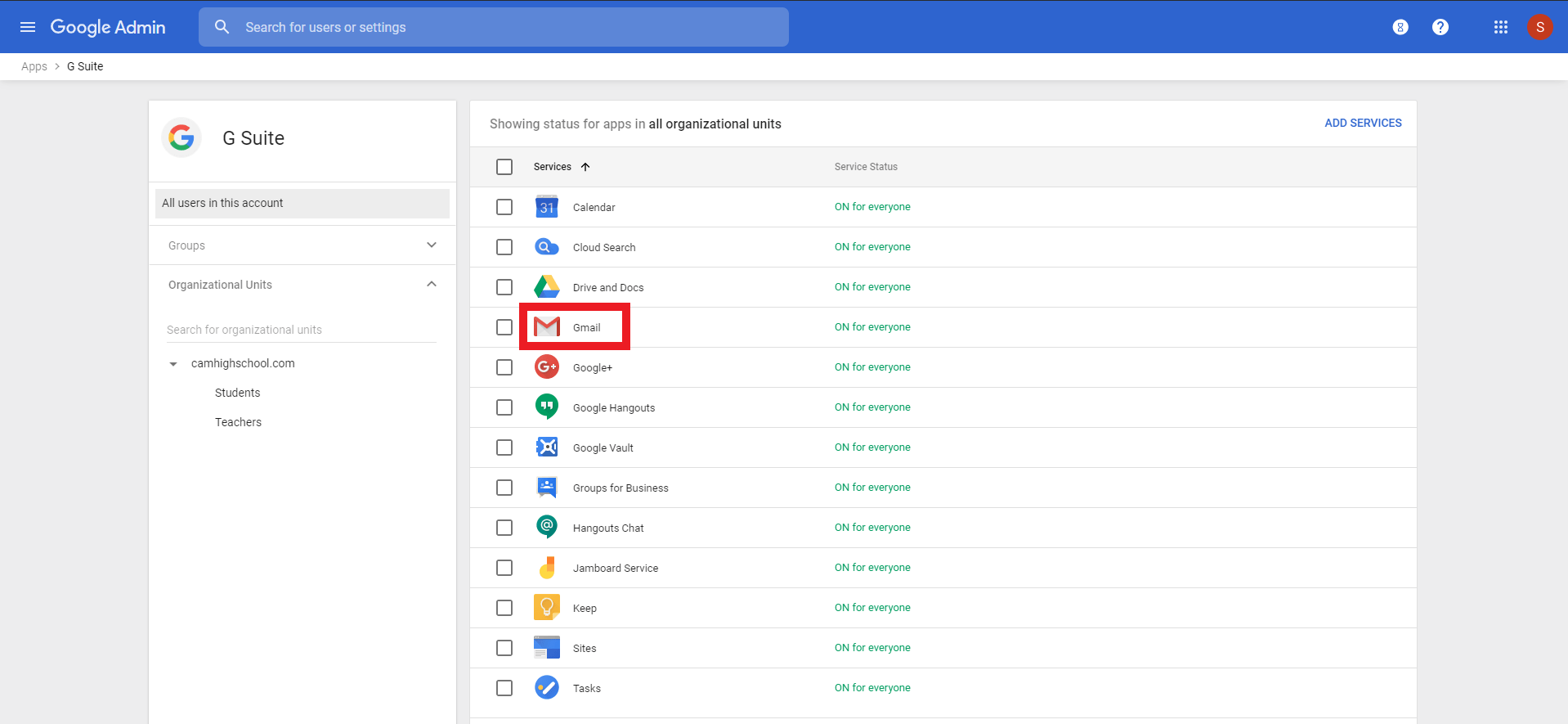 Details Whitelist Email Address (GSuite) ManagedMethods