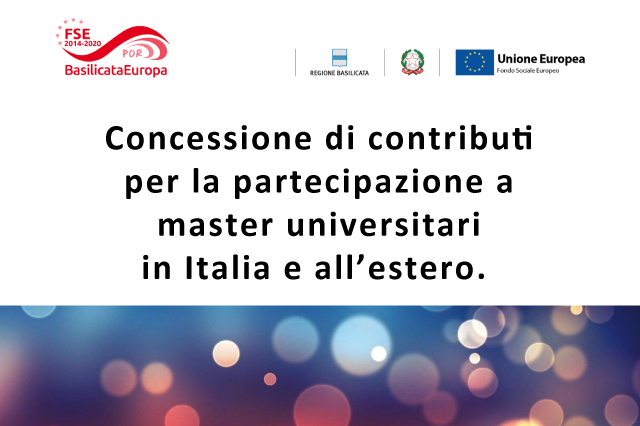 La Regione Basilicata Ha Pubblicato Un Avviso Pubblico Di Concessione Di Contributi Per La Partecipazione A Master Universitari In Italia E All'estero - Lum School Of Management 426_x_640_jpg