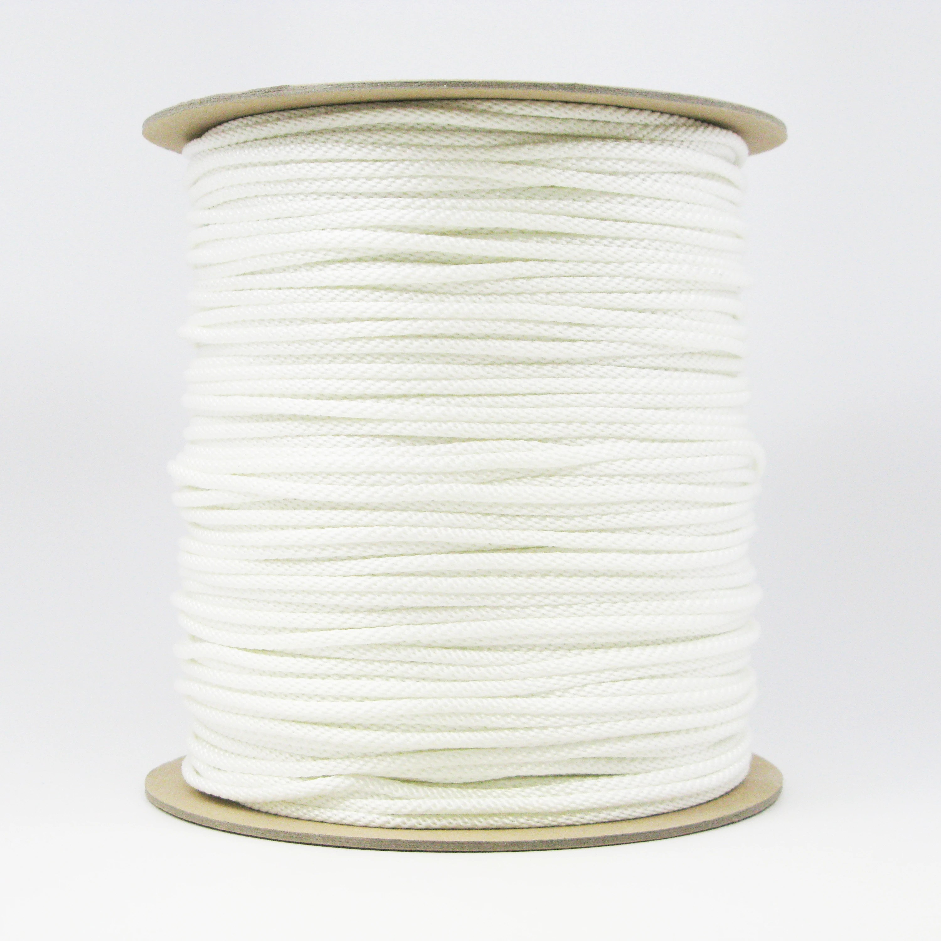 1/8″ Solid Braided Nylon Cord White ManartHirsch